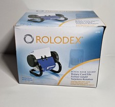 Rolodex  Mini Classic Rotary Card File, 1 3/4" X 3 1/4", 250 Cards, Black