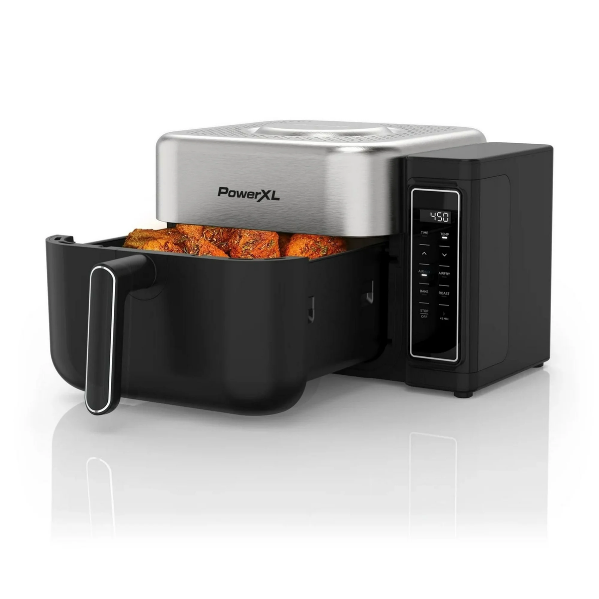 PowerXL AF4082-0BP-ID 8Qt AIRMAX Air Fryer with 6 Pre-sets, Gray