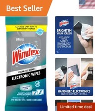 Windex Pre-Moistened Electronic Cleaning Wipes - 25 Count for TVs and Phones