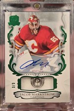 2023-24 The Cup Jacob Markstrom Auto Button /3 EMERALD PANTHERS
