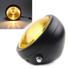 5.75" Retro Headlight Yellow For Harley Dyna FXDL Softai Sportster Motorcycle