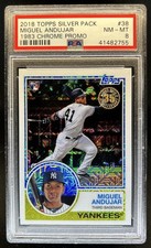 2018 Topps Miguel Andujar Silver Pack RC Promo Rookie #38 Yankees PSA 8