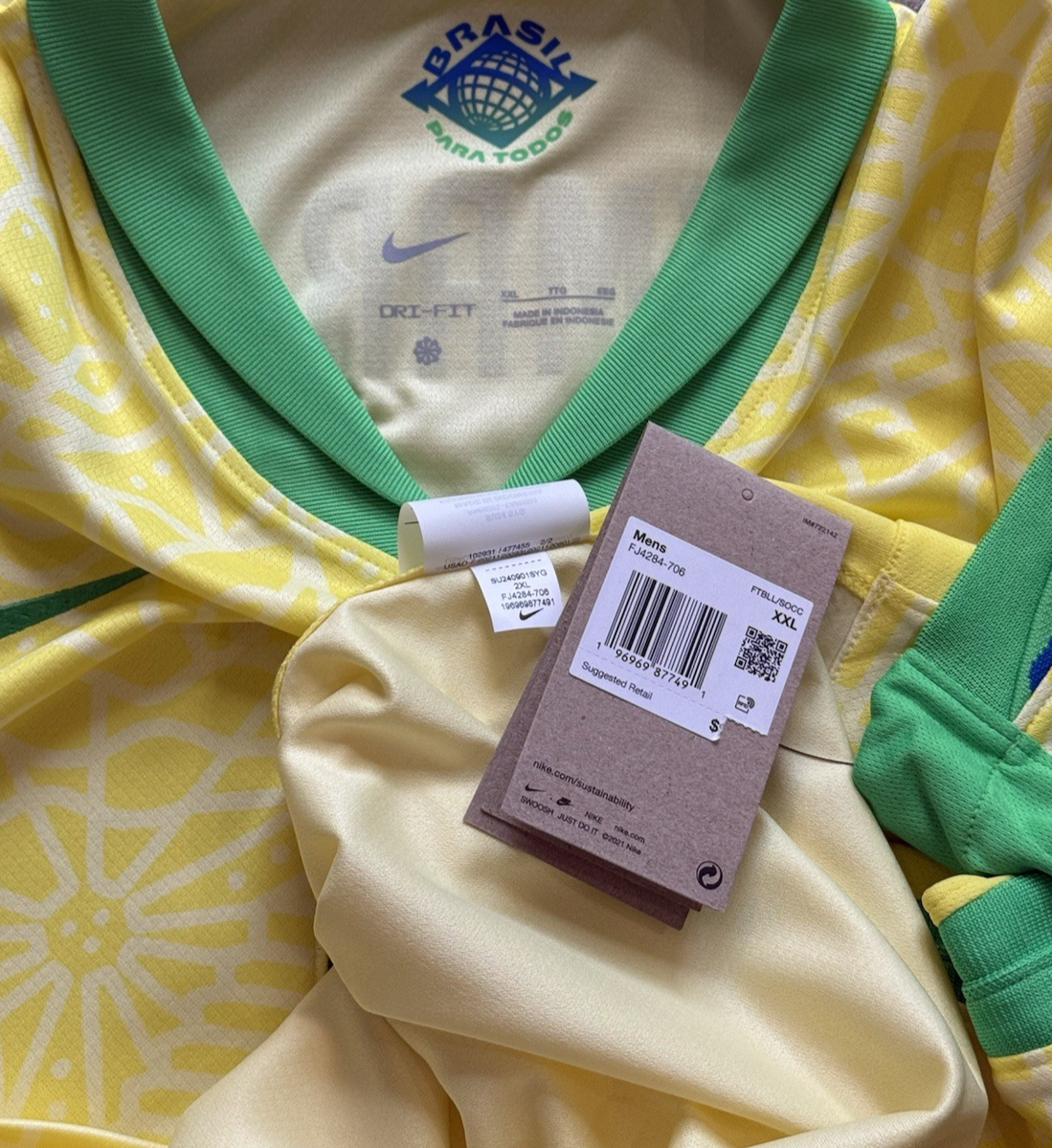 2024/25 Brazil Home Jersey #10 Neymar Jr 2XL Nike Copa America
