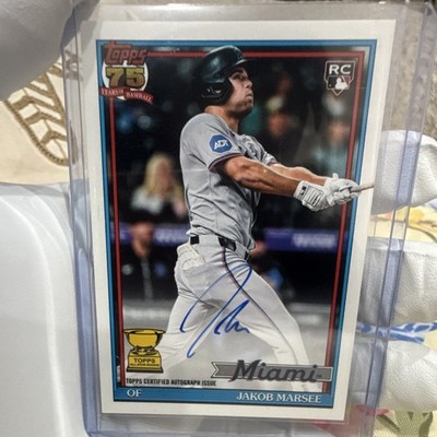 Topps 2026 Series 1 Jakob Marsee Rookie Autograph Insert 91B2-JMA Marlins