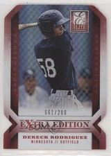 2013 Panini Elite Extra Edition Aspirations Die-Cut 61/200 Dereck Rodriguez 1o3