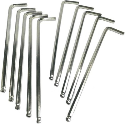 10pcs 5mm Ball End Allen Wrench sets,5mm Hex Key Wrench set,5mm ball end Hex Dri