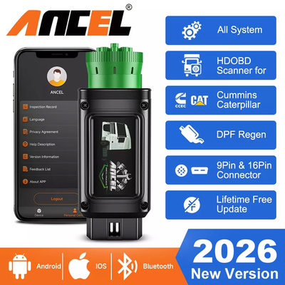 #ad Diesel Heavy Duty Truck OBD Scanner DPF Regen Semi Truck Code Reader for Cummins $169.99