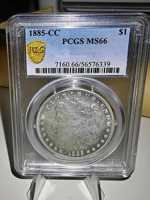 1885 Carson City PCGS Certified Morgan Design Circulated Collectible Encased