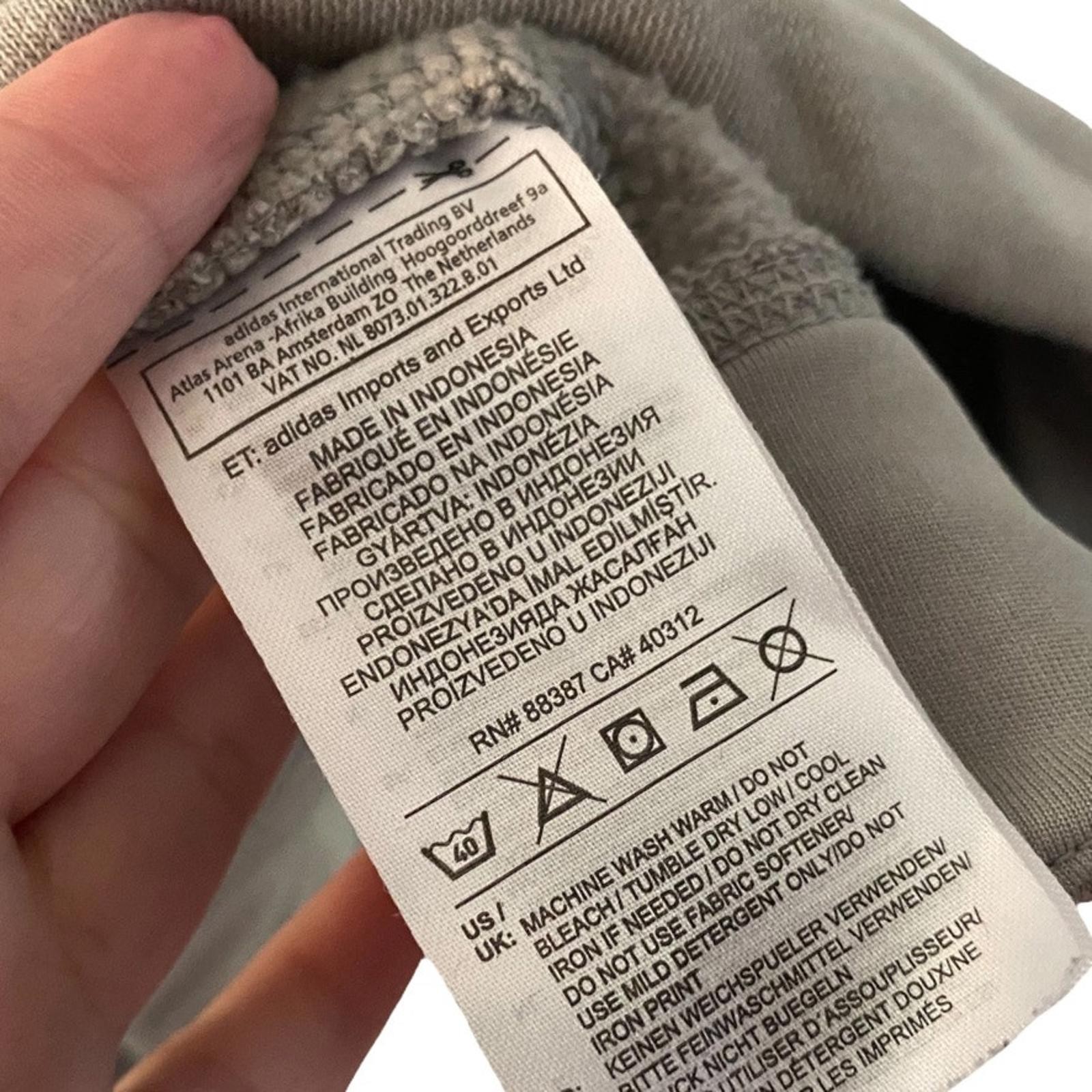 Adidas Classic Logo Hoodie Men's Size Medium Gray  thumbnail 6