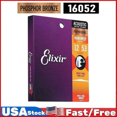 Elixir Acoustic Guitar Strings - Phosphor Bronze 16052 (12-53) AE