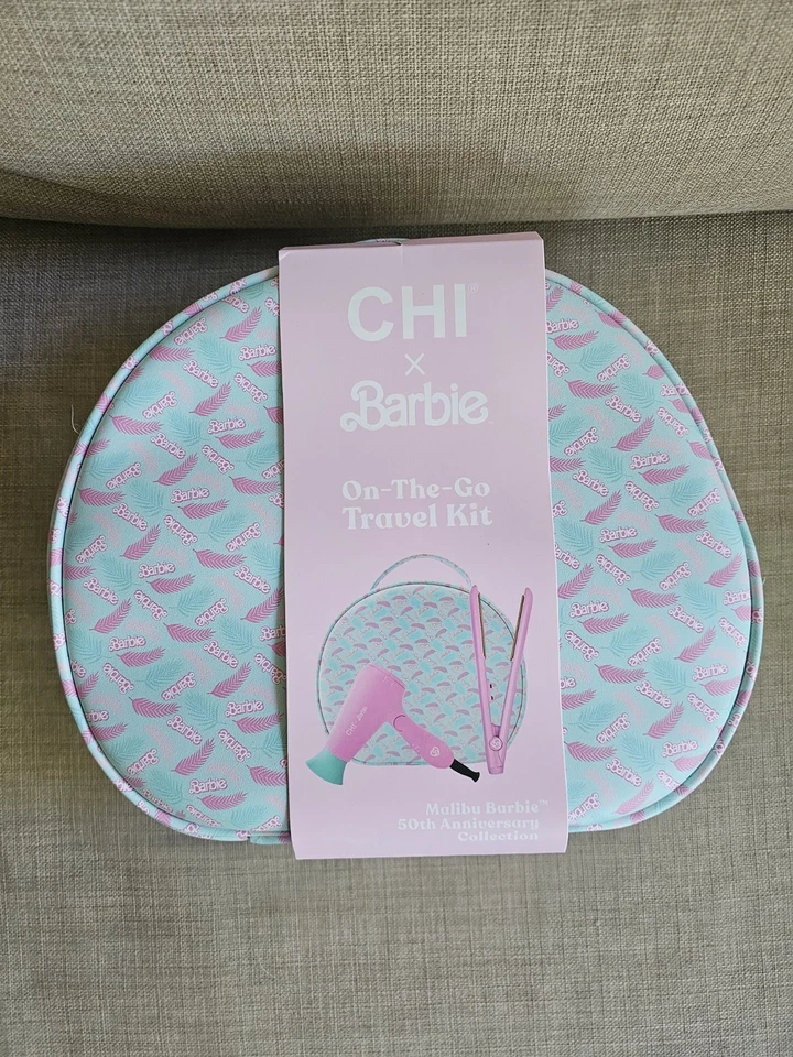 Kit de viaje CHI x Barbie pastel amanecer sobre la marcha nuevo secador de pelo y plancha Foto 2 de 4