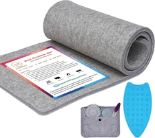 Wool Pressing Mat for Quilting15 X 54 XL Extra Large Felt Ironing Pad 3/8" Thick