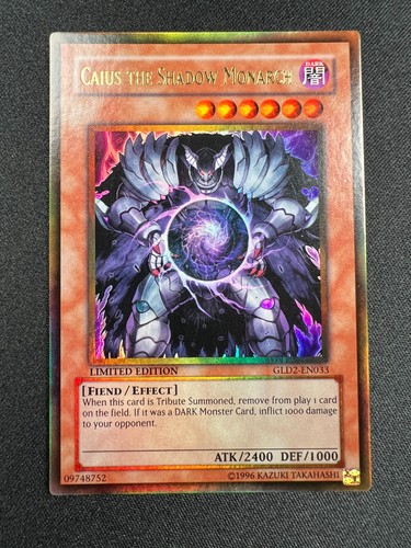 Caius the Shadow Monarch GLD2-EN033 YuGiOh Gold Series 2009 card