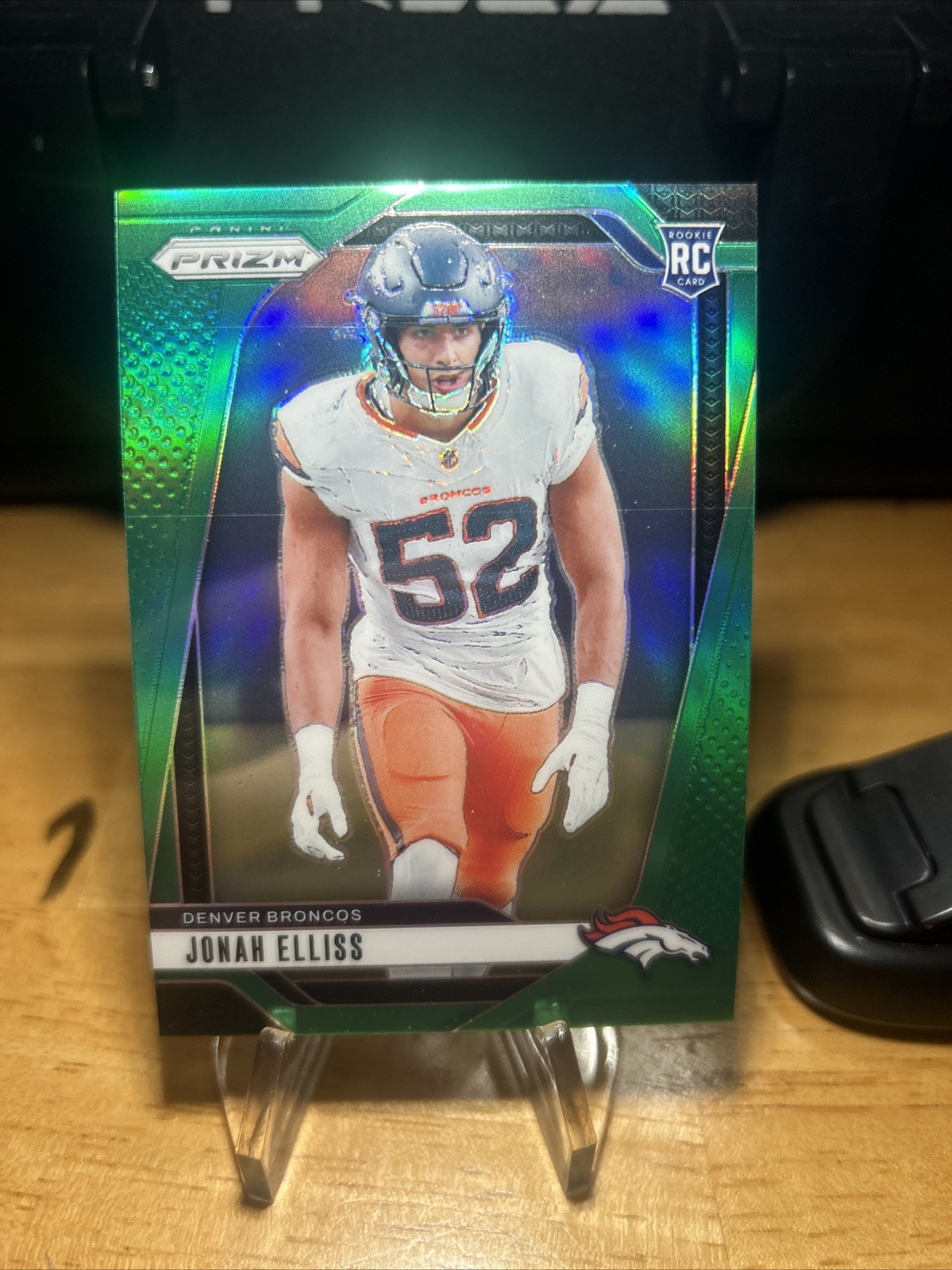 2024 Panini Prizm Jonah Elliss RC #356 Green Prizm