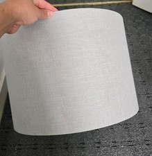 John Lewis Sophia Linen Shade Grey 40cm lamp shade 