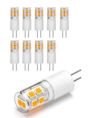 I-SHUNFA G4 LED Bulb AC 120V Warm White 10 Pack Non-dimmable