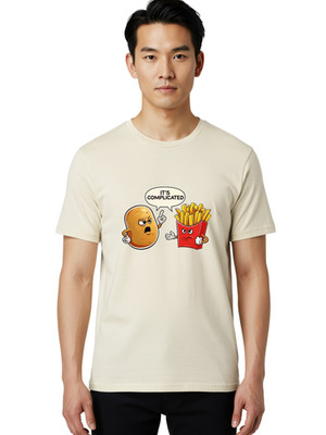 Potato-And-Fries-2 Mens Graphic Tee, 100% Cotton, Casual Summer Wear