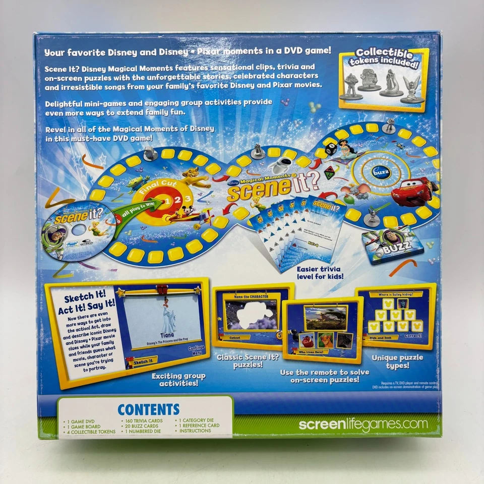 Scene It Disney Magical Moments Deluxe DVD Game COMPLETE ScreenLife 2010 Trivia - Image 2 of 4