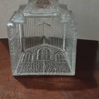 Glass Church Village House Figurine, Clear Stained Window, 3D Textured — photo 5
