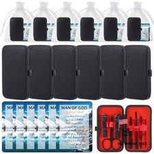Set of 6 Bulk Christian Manicure Sets for Father's Day - Blue Father's Day