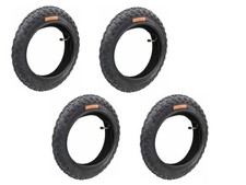 4x Reifen 12 ½ x 2 ¼ tubeless + Schläuche mit Winkelventil Kinderrad Kinderwagen