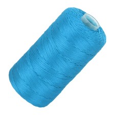 Braided Nylon Cord 2.5mm x 200m for Beading, Light Blue Color
