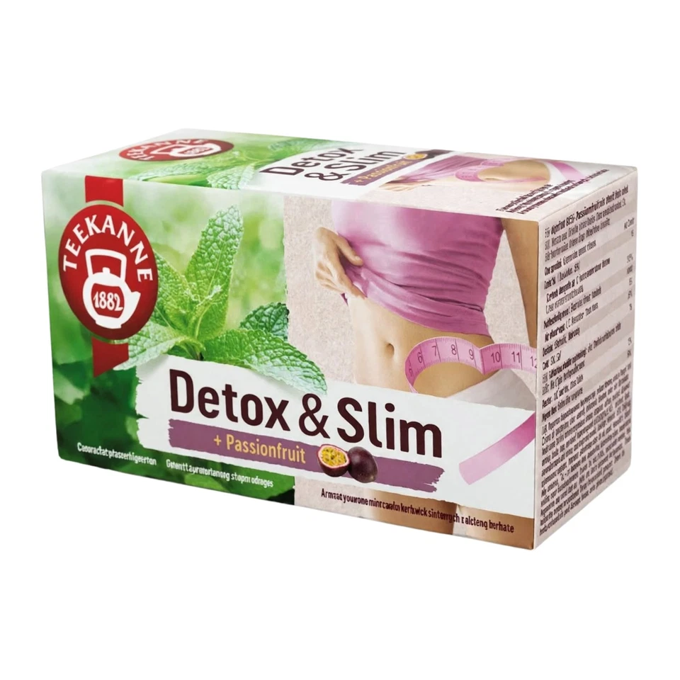 TEEKANNE Detox & Slim Kraeutertee Gruener Tee Maracuja 6x20 Beutel Passionsfruch - Bild 2 von 4