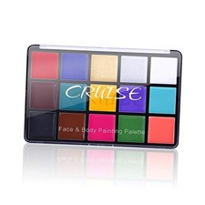 UCANBE Face Body Paint Oil, Professional 15 Colors FX Makeup Palette- Non
