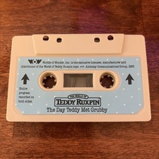 Cassette The Day Teddy Met Grubby  Worlds Of Wonder Cassette Buy 2 get 1 free