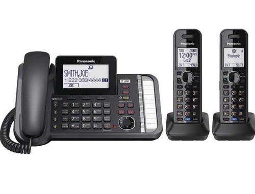 Panasonic Système téléphonique filaire/sans fil 2 lignes avec 2 combinés - Réponse - Photo 3/3