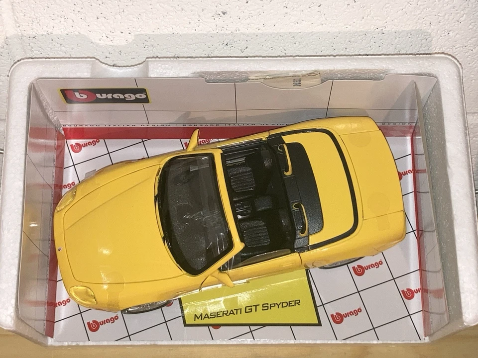 Maserati  Spyder  Cabriolet  Modellino 1:18 Bburago Cod. 34097 - Boxed - Raro - Immagine 3 di 4