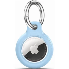 Airtag Case Apple Air Tag Holder with Keychain, Hard PC Anti-Drop *[4 Pack]