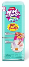 Mini Brands Fill The Fridge Playset w/UV Light by ZURU, Collectibles, Resin Play
