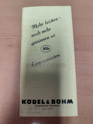 Köla Ködel & Böhm equipment agriculture brochure tractor brochure M5