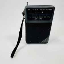 Vintage Radio Shack Optimus AM FM Pocket Radio 12-454A Handheld WORKS