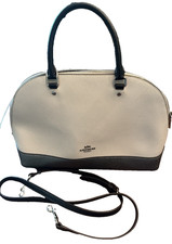 Excellent White Coach Satchel Bag. Beautiful Inside And Out. With Shoulder Strap