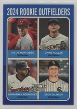 2024 Heritage High Number Quad Rookies Dark Blue Border Jacob Hurtubise #622 pe8