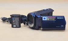 Sony Handycam DCR-SX30 HDD Digital Camcorder Blue Tested With Charger.