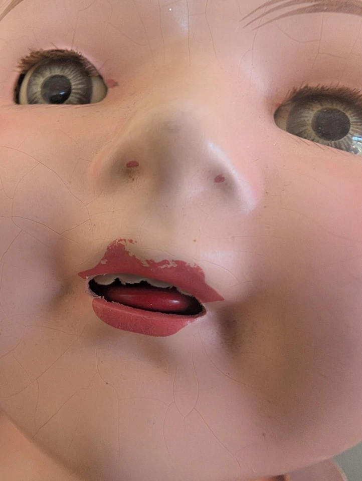 Composición de romero Effanbee 19" vintage años 20 en etiqueta original Vestido HECHO USA Foto 4 de 4