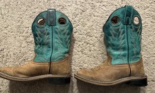 Western Boots For Girls Smoky Mountain Jesse Size 13R Turquoise Brown