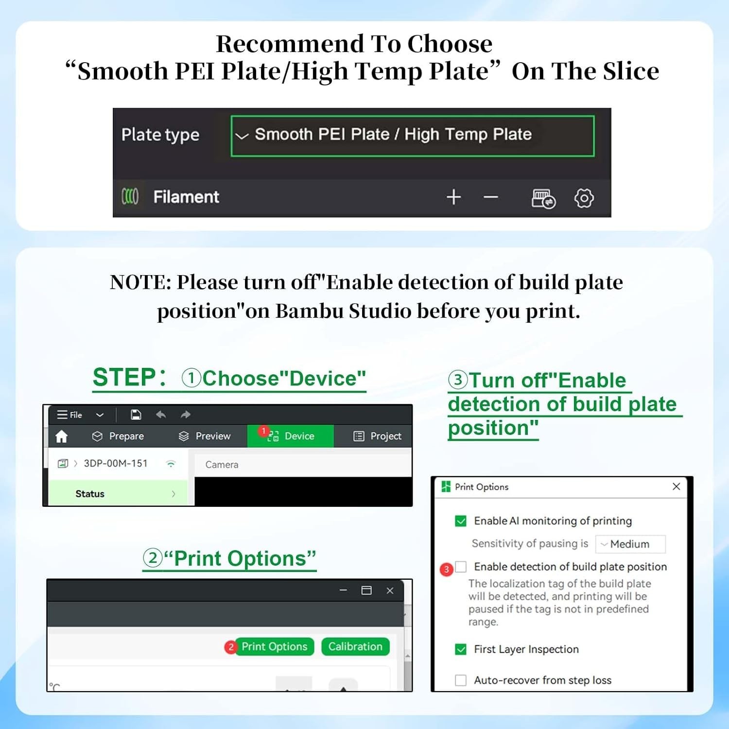 Double-Sided PEI Build Plate for Bambu Lab: Smooth & Textured for Optimal Prints