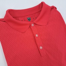 Nike Golf Fit Dry Polo Shirt Mens XL Poly Spandex Red Diamond Short Sleeve