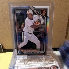 2024 Topps Bowman Draft Chrome Refractor Samuel Basallo Rookie BDC-128 Orioles
