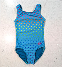 BIRTHDAY CONFETTI GK Elite CS Small gymnastics dance leotard Rainbow EASTER DOTS