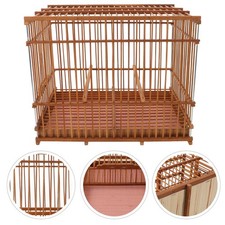 Chinese-style Cage Bird for Songbirds Bamboo Decorative Rectangular