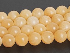 Yellow Jade Beads Grade AA Natural Gemstone Round Loose Beads 4MM 6MM 8MM 10MM