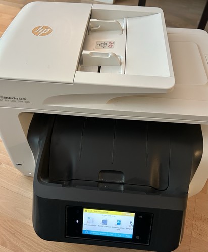 HP OfficeJet Pro 8720 Multifunktionsdrucker, All-in-One, Scanner, Kopierer, Weiß