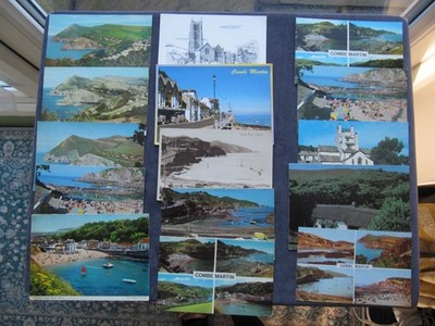 15 Postkarten Combe Martin, Devon, Seaside Hill, Pfarrkirche, kleiner Henker