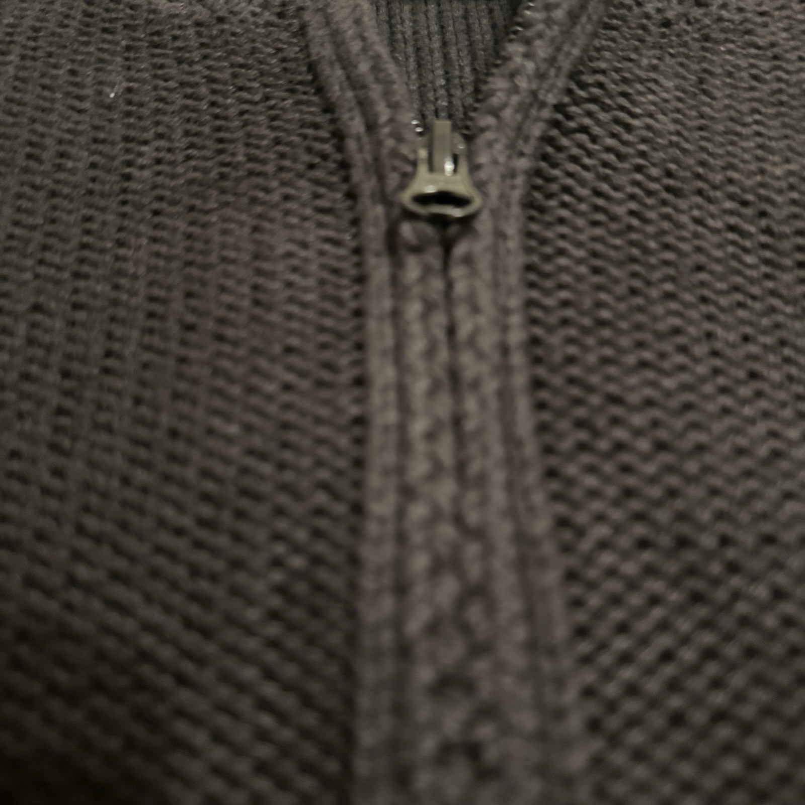 Jones Wear Sport Black Full Zip Sweater Size Large 100% Cotton Made In Japan