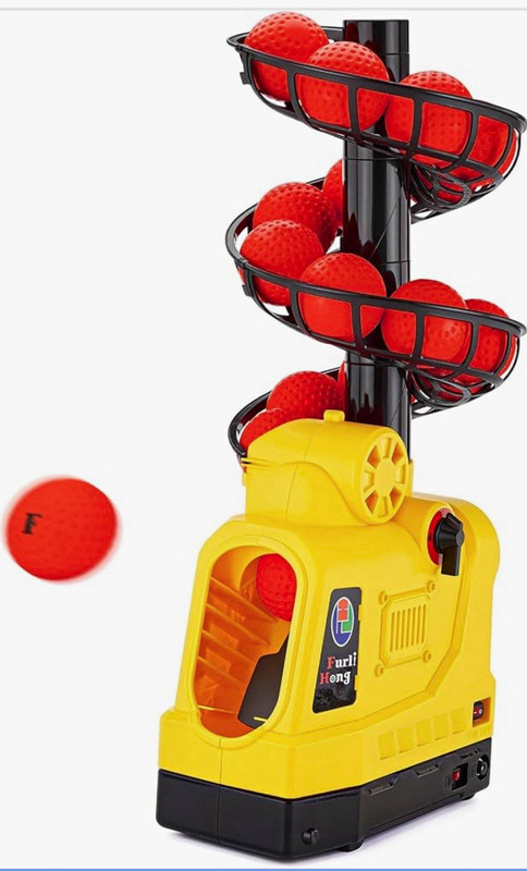 Furli Hong 898BH Baseball Pitching Machine Portable Corded Foam Balls 30mph